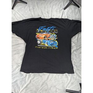Universal Studios Men's Fast & Furious Black Short Sleeve Crew Neck Size 2XL